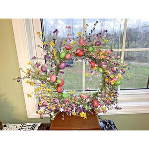 Raz Imports Spring/Easter Wreath 14-inch Very Colorful NWT